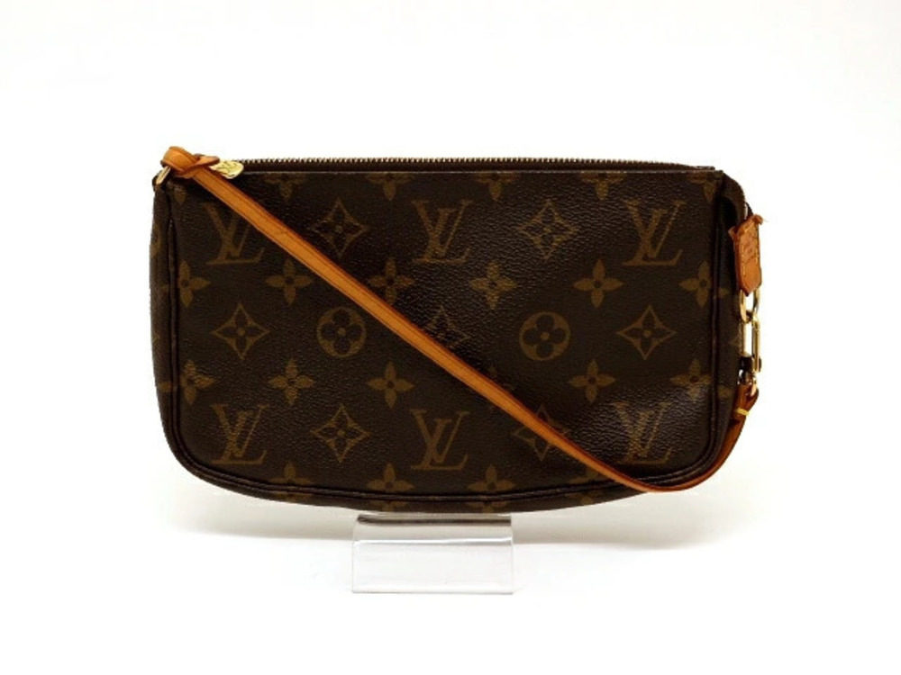 Louis Vuitton Clutch Monogram Bag Pouch Accessoires Pochette Brown